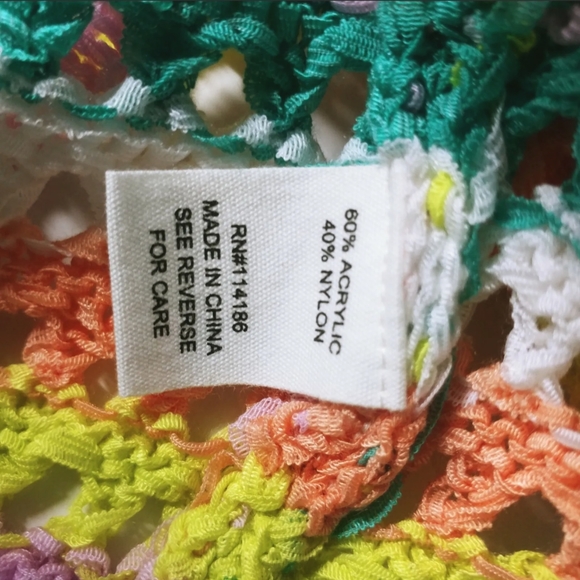 Adyson Parker Boho Crochet Knit Stripe Top - Picture 9 of 9